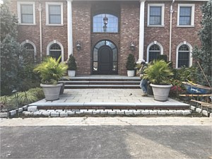 glen gery danish bluestone belgium block walkway landing stoop porch steps step estate